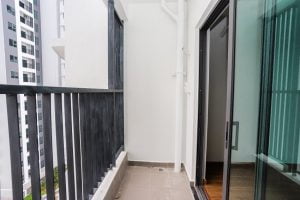 Ban công căn hộ 1 phòng ngủ