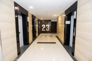Sảnh thang máy chung cư The Zen Residence