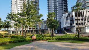 Tầng hầm đỗ xe chung cư The Zen Residence