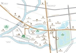 vị trí dự án hà nội melody linh đàm