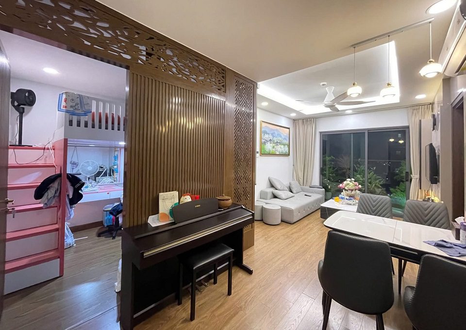 bán căn hộ 2 phòng ngủ The Zen Gamuda đã cải tạo thành 3 phòng ngủ