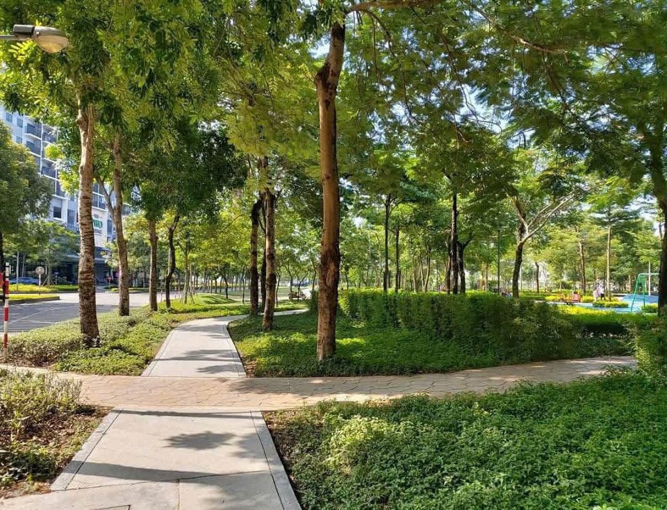 không gian sống xanh khu đô thị Gamuda Hoàng Mai